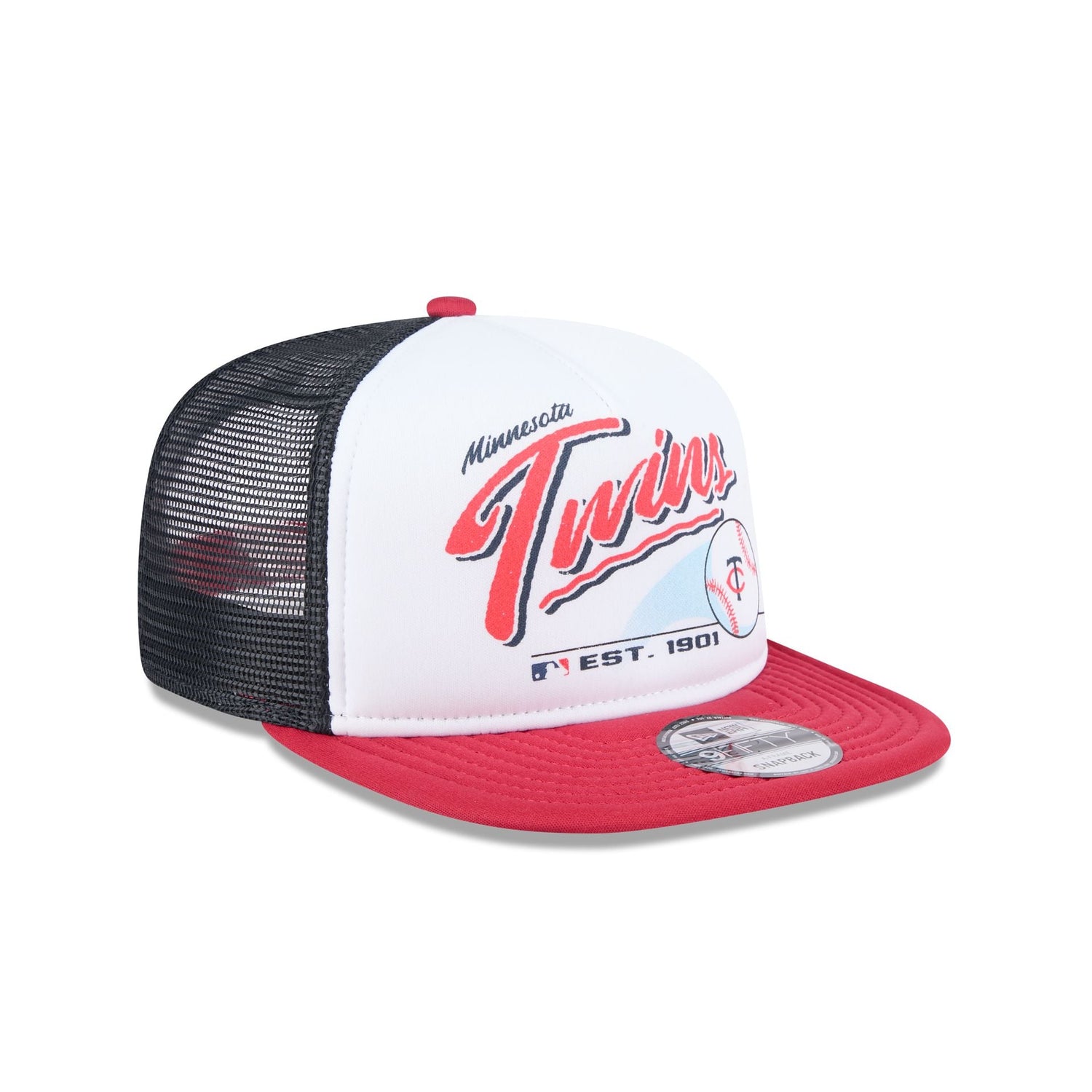 Minnesota Twins Retro Script 9FIFTY A-Frame Trucker Hat