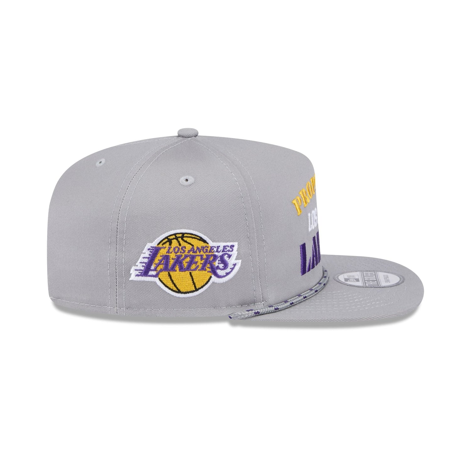 Los Angeles Lakers Vintage Gray Rope Golfer Hat