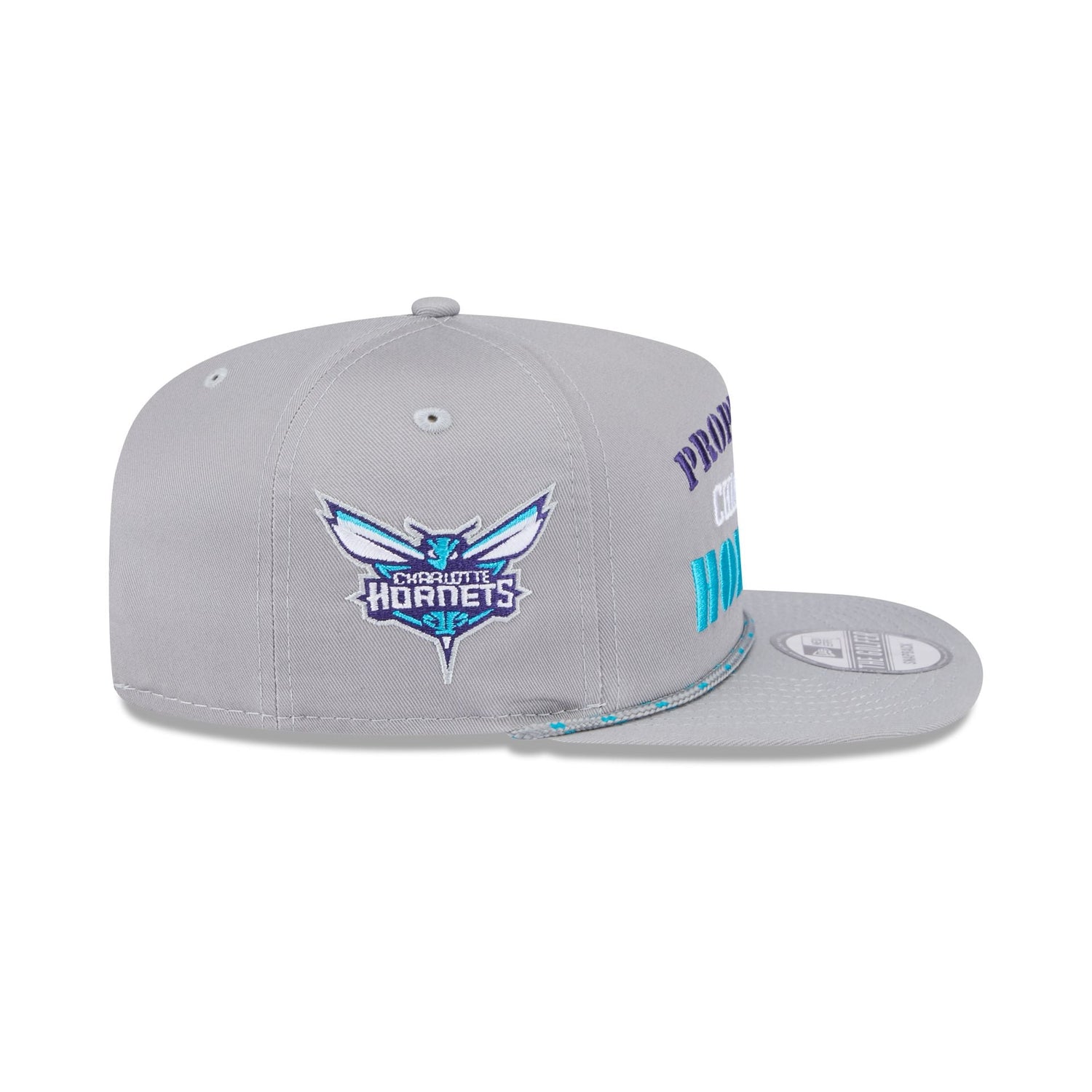 Charlotte Hornets Vintage Gray Rope Golfer Hat
