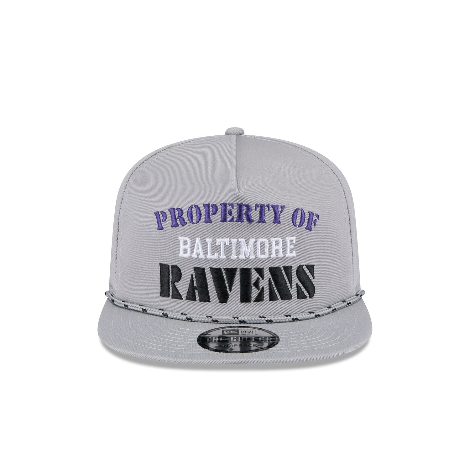 Baltimore Ravens Vintage Gray Rope Golfer Hat