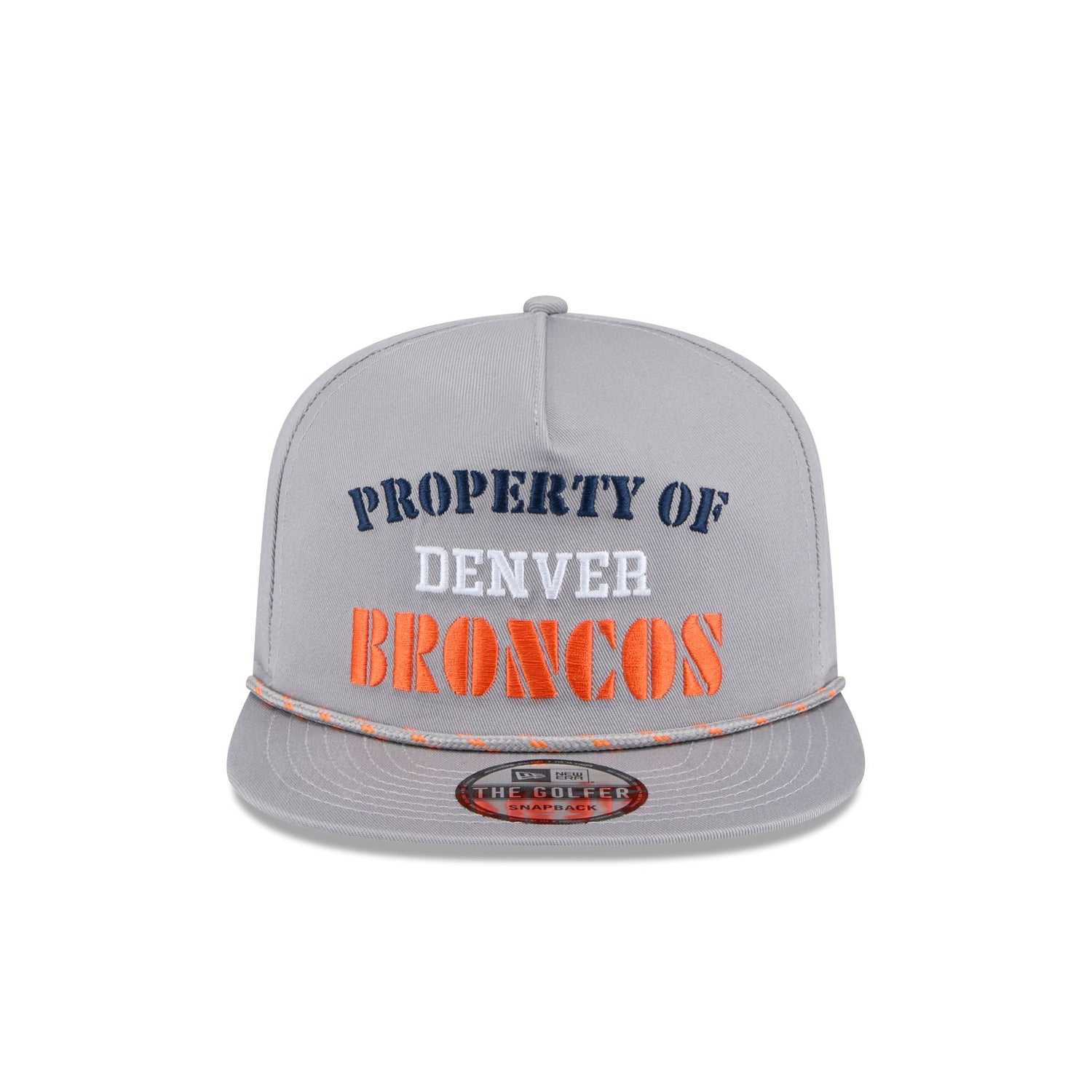 Denver Broncos Vintage Gray Rope Golfer Hat