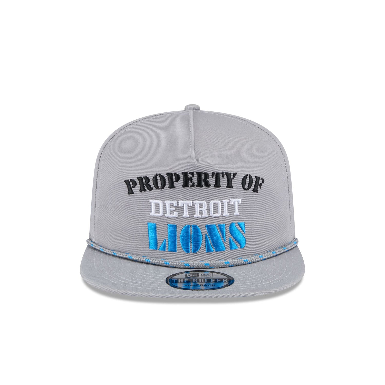 Detroit Lions Vintage Gray Rope Golfer Hat