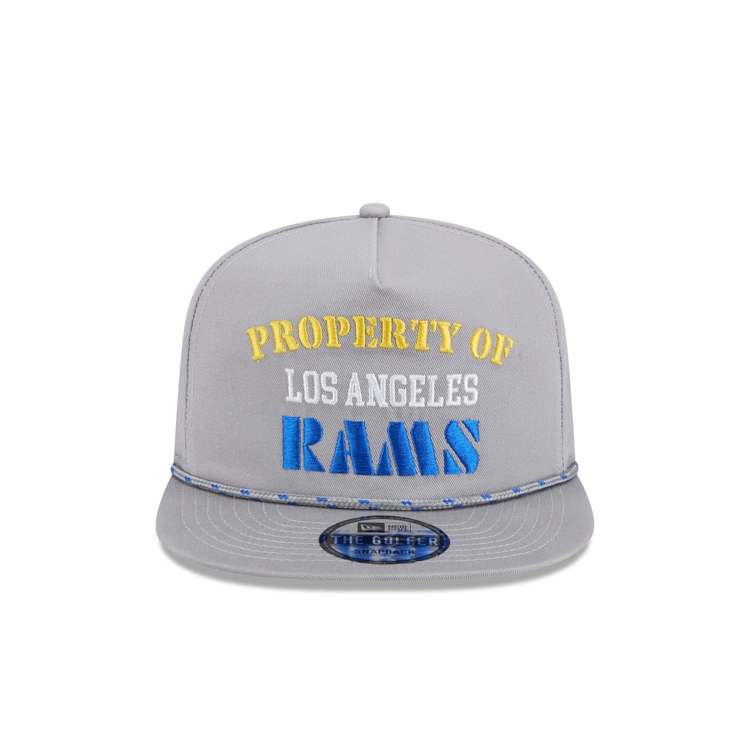 Los Angeles Rams Vintage Gray Rope Golfer Hat