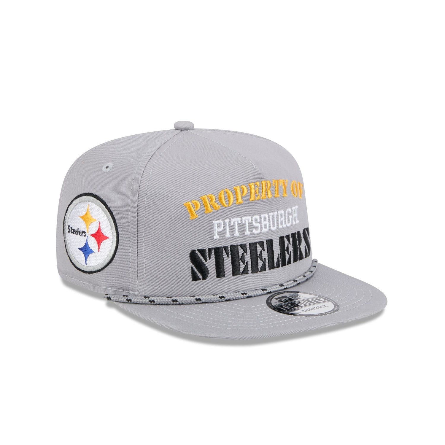 Pittsburgh Steelers Vintage Gray Rope Golfer Hat