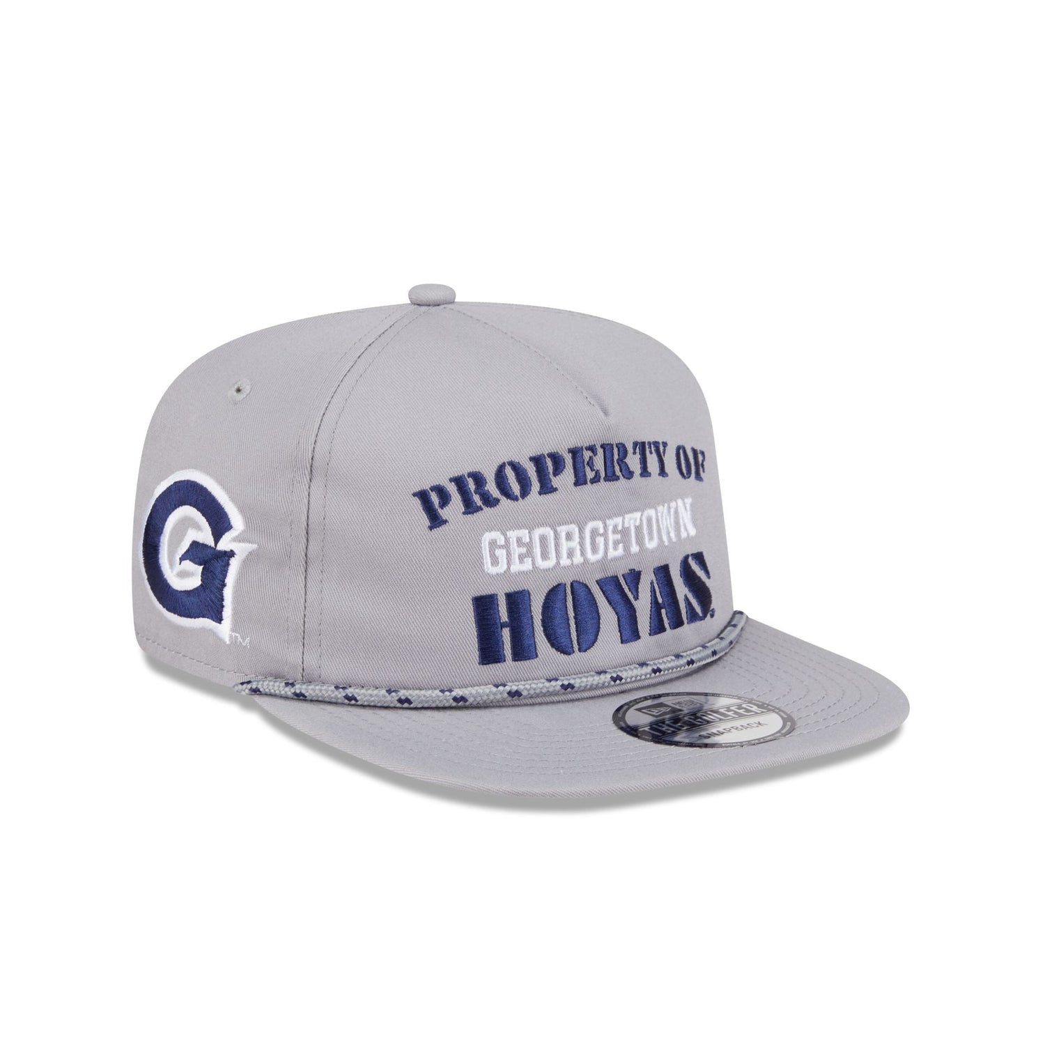 Georgetown Hoyas Vintage Gray Rope Golfer Hat