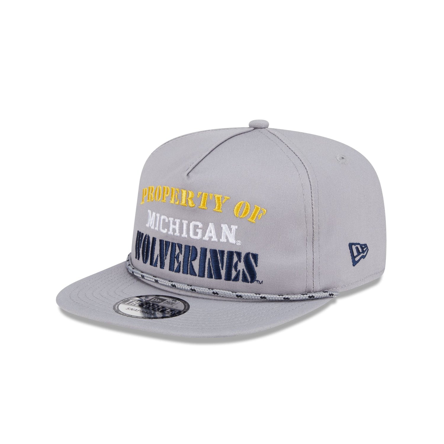 Michigan Wolverines Vintage Gray Rope Golfer Hat