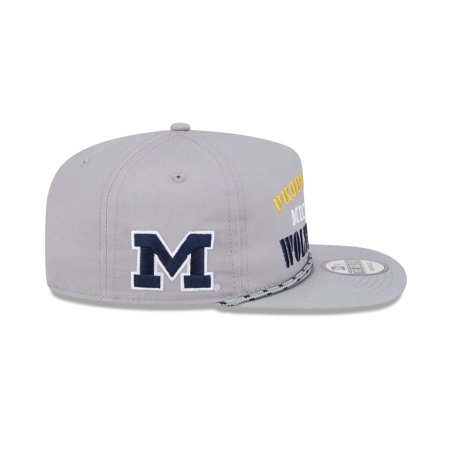 Michigan Wolverines Vintage Gray Rope Golfer Hat