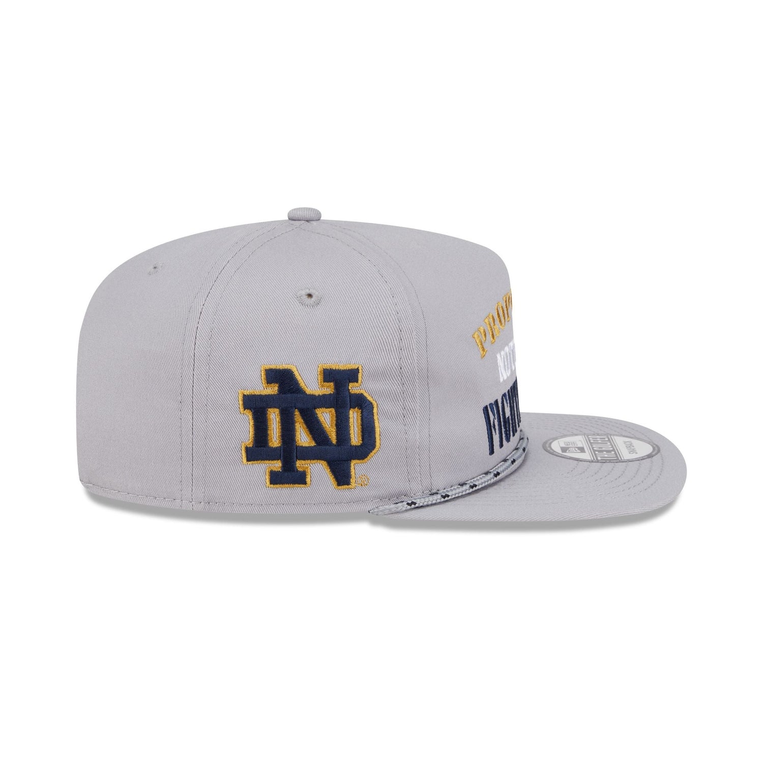 Notre Dame Fighting Irish Vintage Gray Rope Golfer Hat