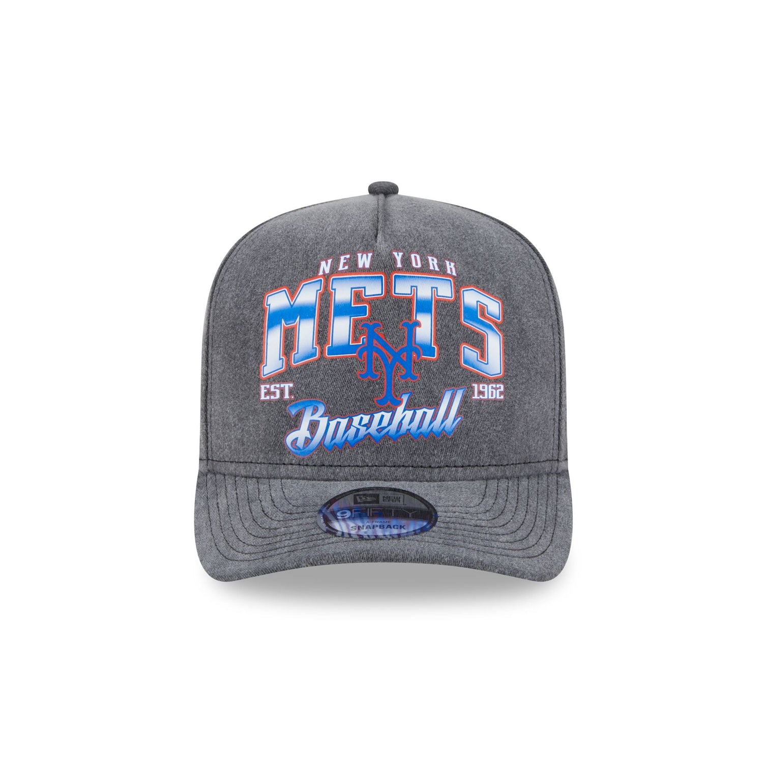 New York Mets Washed 9FIFTY A-Frame Snapback Hat