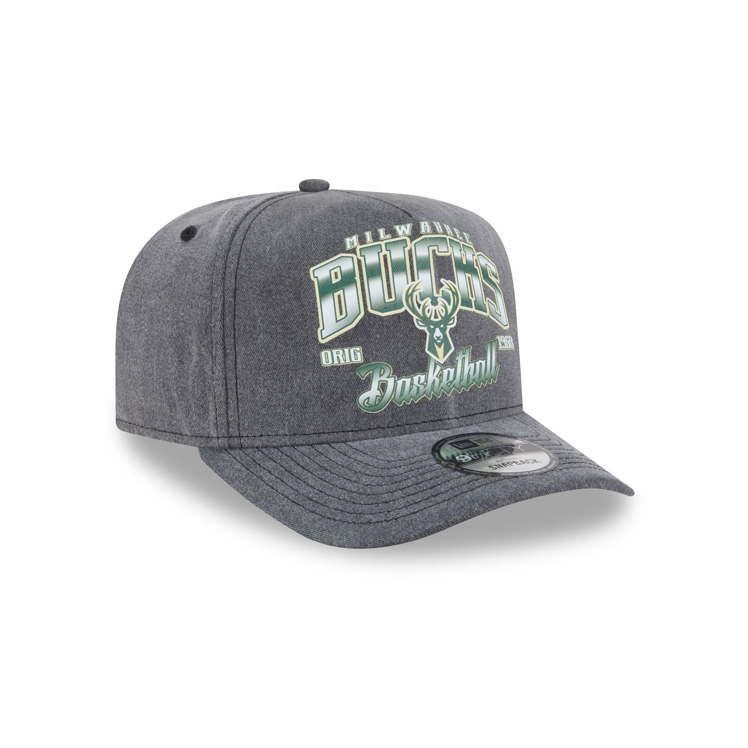 Milwaukee Bucks Washed 9FIFTY A-Frame Snapback Hat
