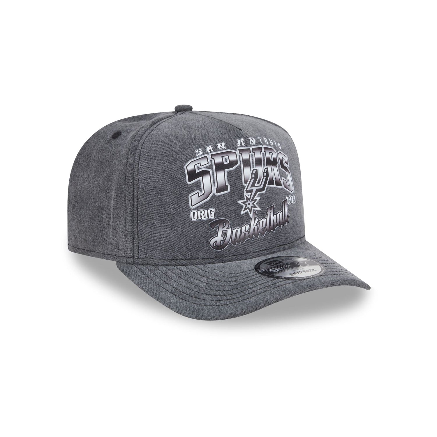 San Antonio Spurs Washed 9FIFTY A-Frame Snapback Hat