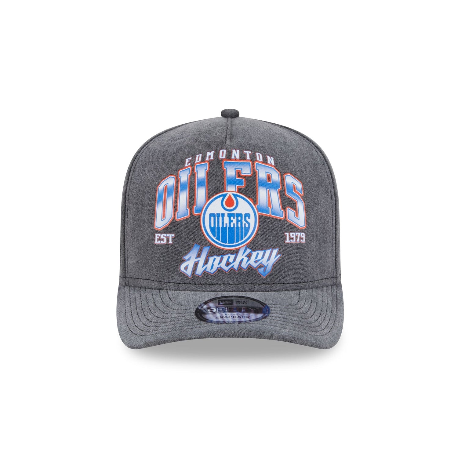 Edmonton Oilers Washed 9FIFTY A-Frame Snapback Hat