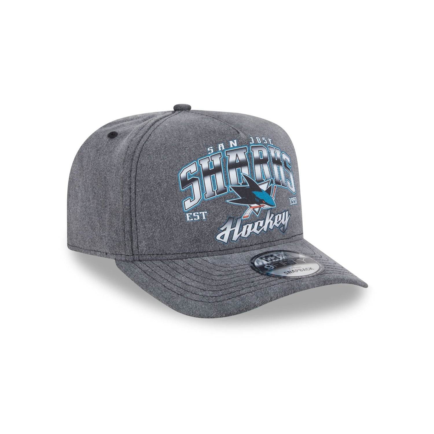 San Jose Sharks Washed 9FIFTY A-Frame Snapback Hat
