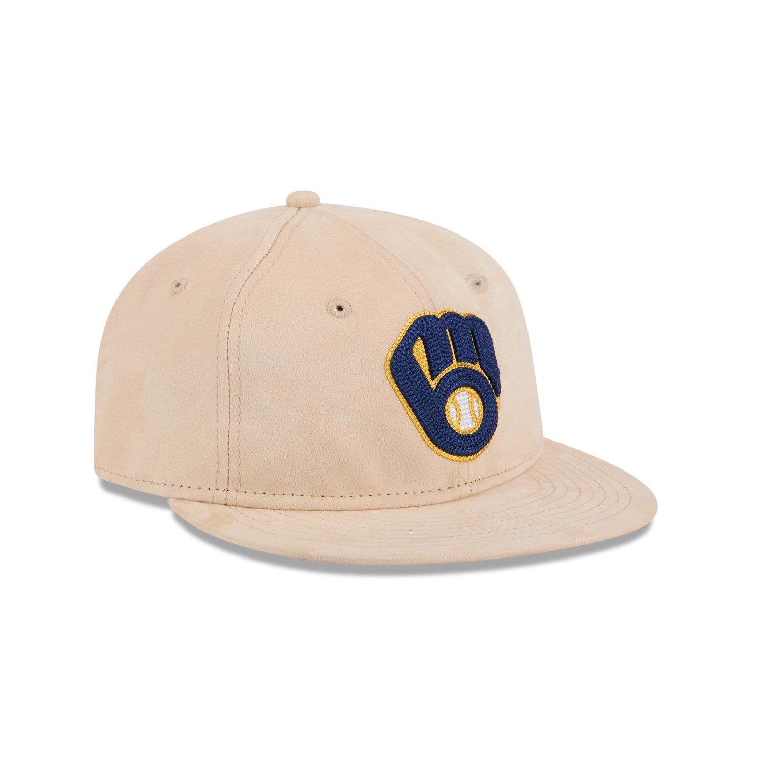 Milwaukee Brewers Stone Suede Retro Crown 9FIFTY Snapback Hat