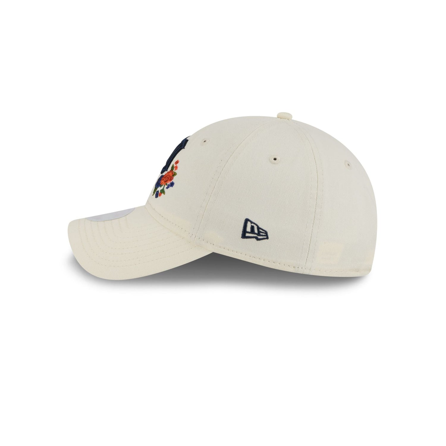 Detroit Tigers Women's Floral Stitch 9TWENTY Adjustable Hat