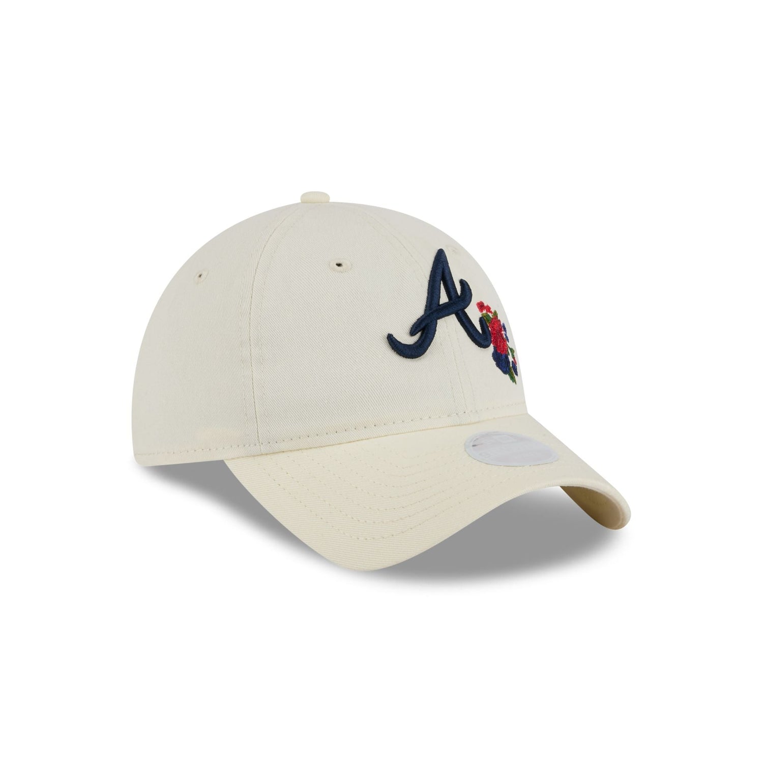 Atlanta Braves Women's Floral Stitch 9TWENTY Adjustable Hat