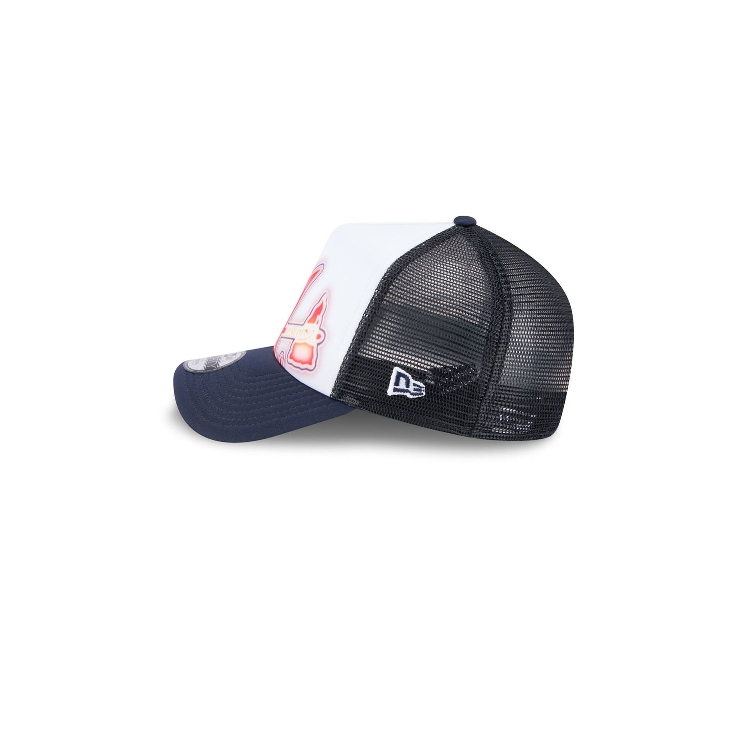 Atlanta Braves Kids Painted 9FORTY A-Frame Trucker Hat