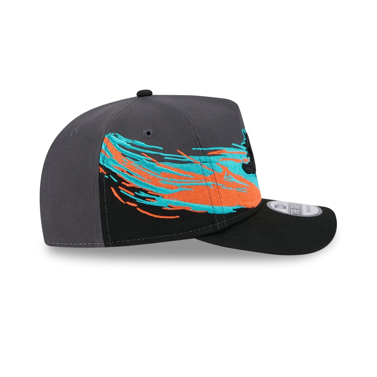 Miami Dolphins Graphite Brushstroke Golfer Hat