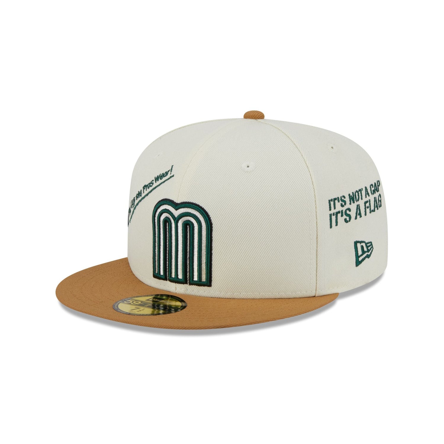 Mexico Baseball New Era Anniversary Logos White 59FIFTY Fitted Hat