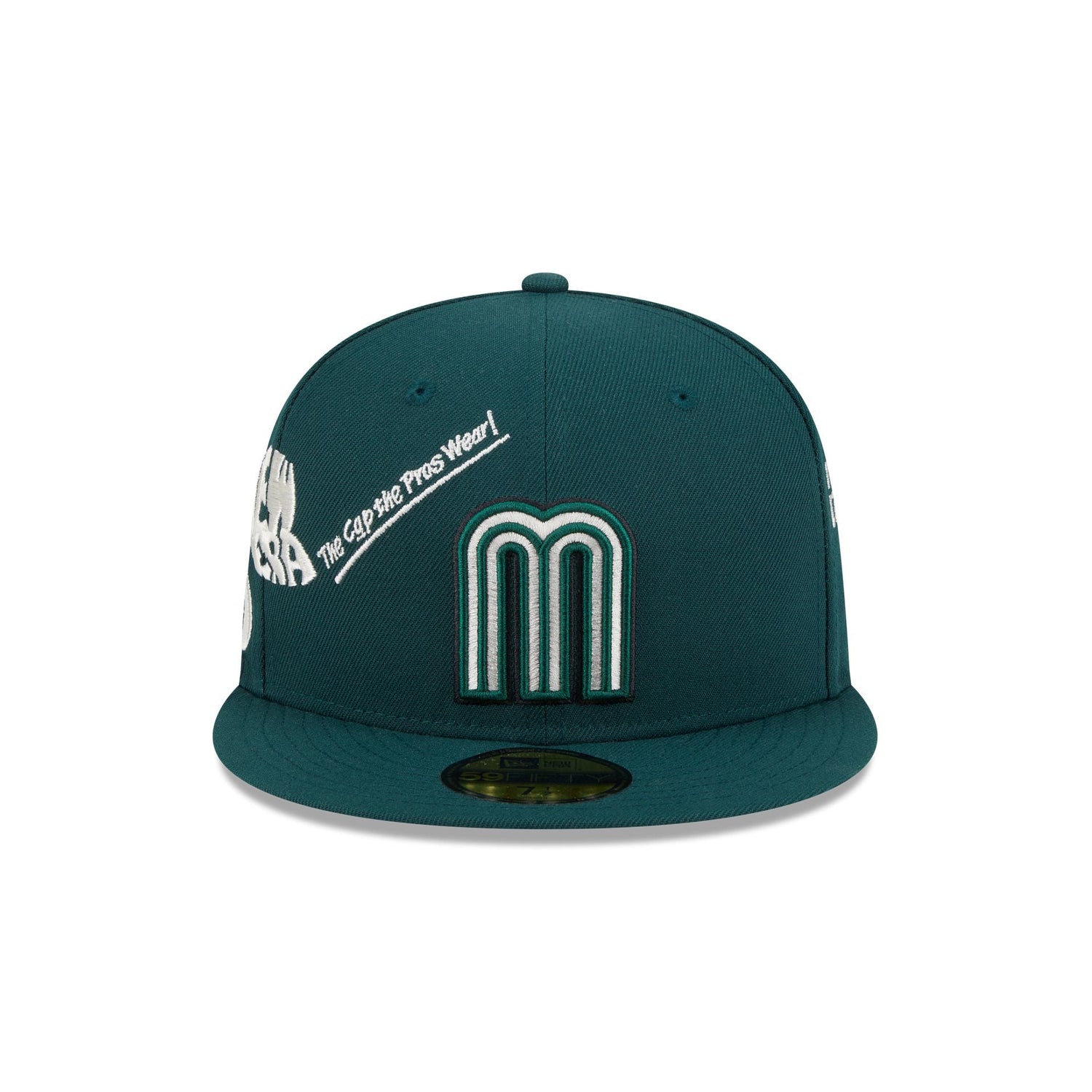 Mexico Baseball New Era Anniversary Logos Green 59FIFTY Fitted Hat
