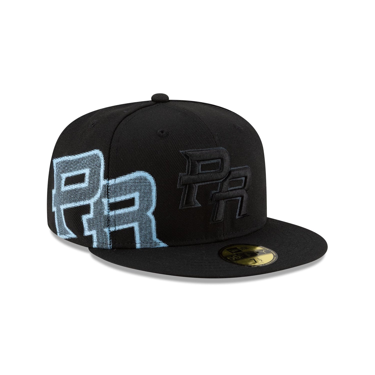 Puerto Rico Black on Black 59FIFTY Fitted Hat