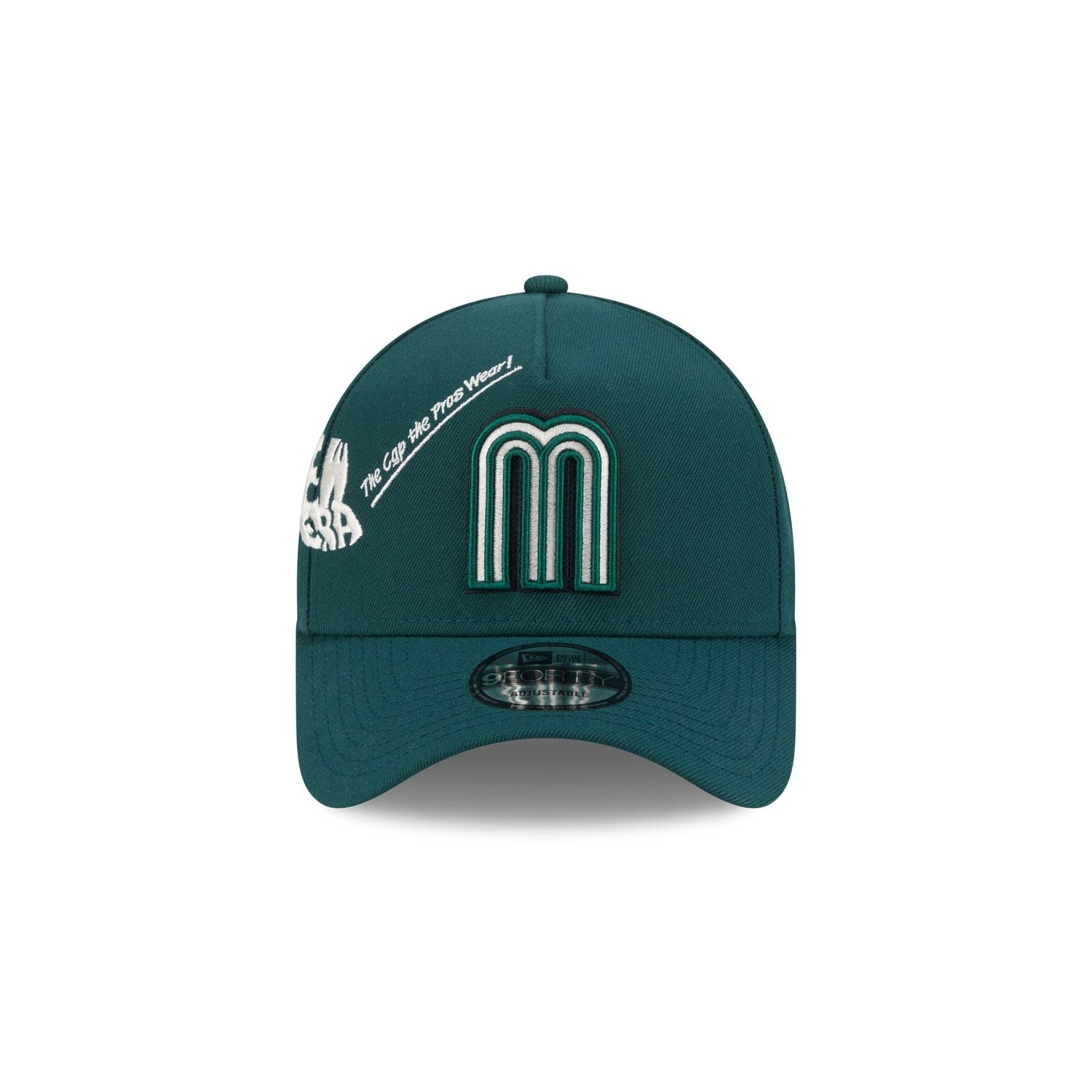 Mexico Baseball New Era Anniversary Logos Green 9FORTY M-Crown A-Frame Snapback Hat