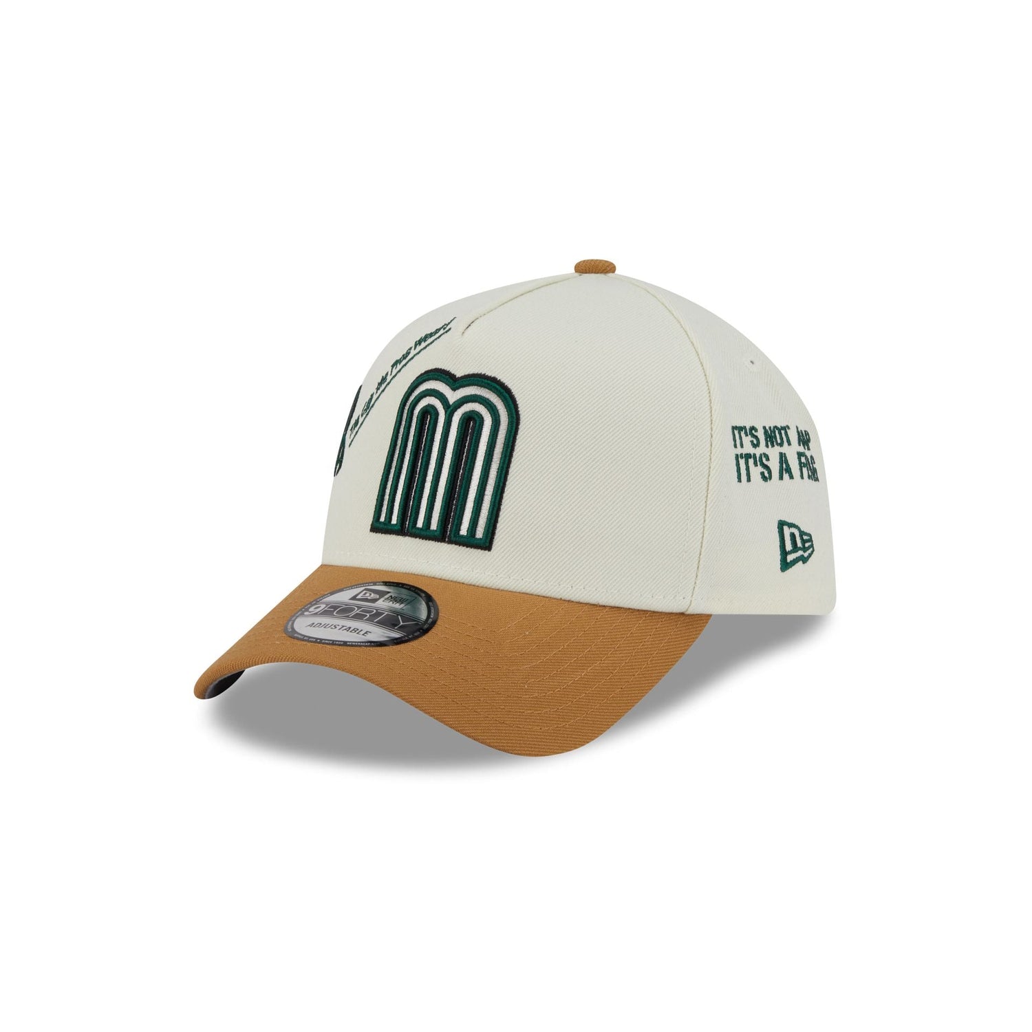 Mexico Baseball New Era Anniversary Logos White 9FORTY M-Crown A-Frame Snapback Hat