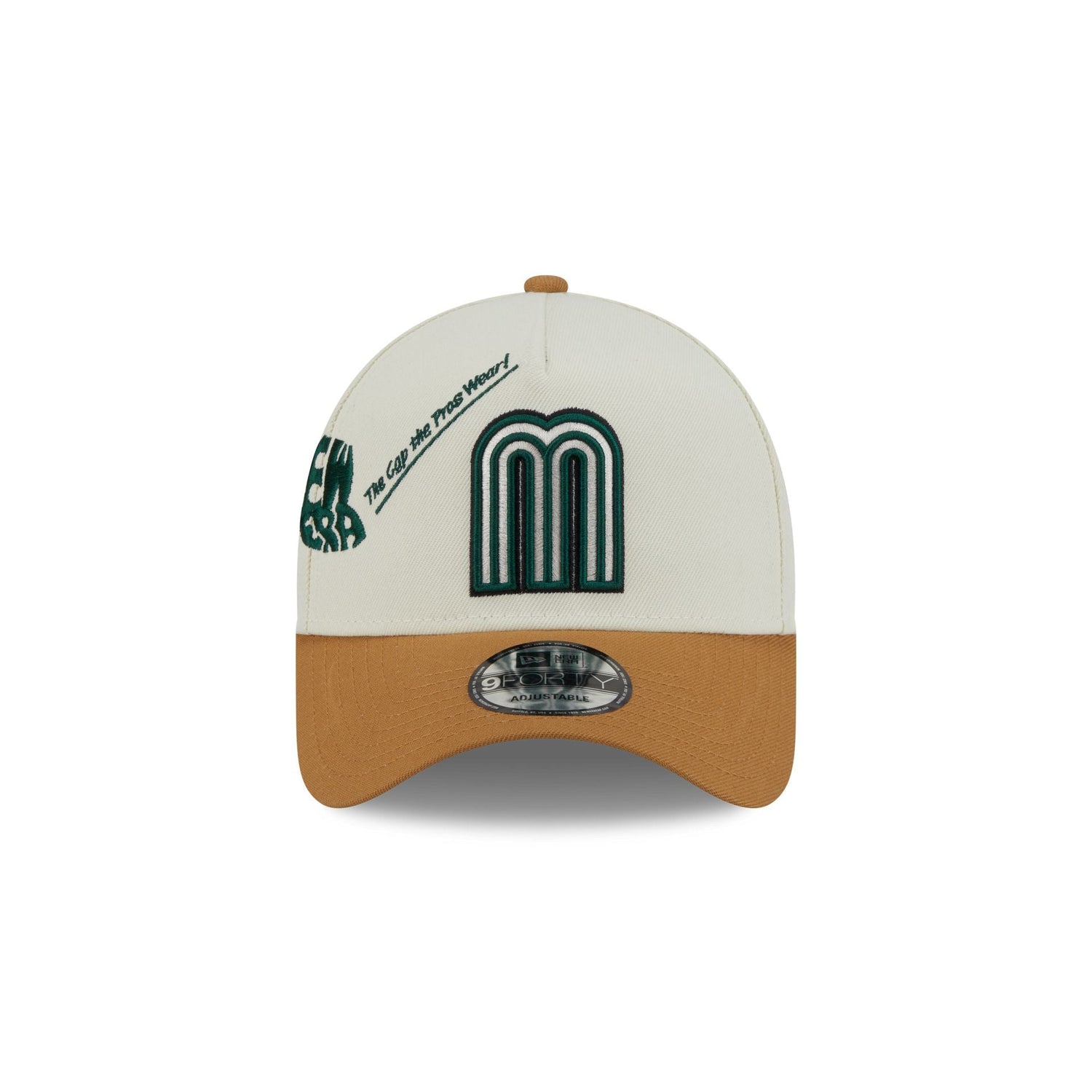 Mexico Baseball New Era Anniversary Logos White 9FORTY M-Crown A-Frame Snapback Hat