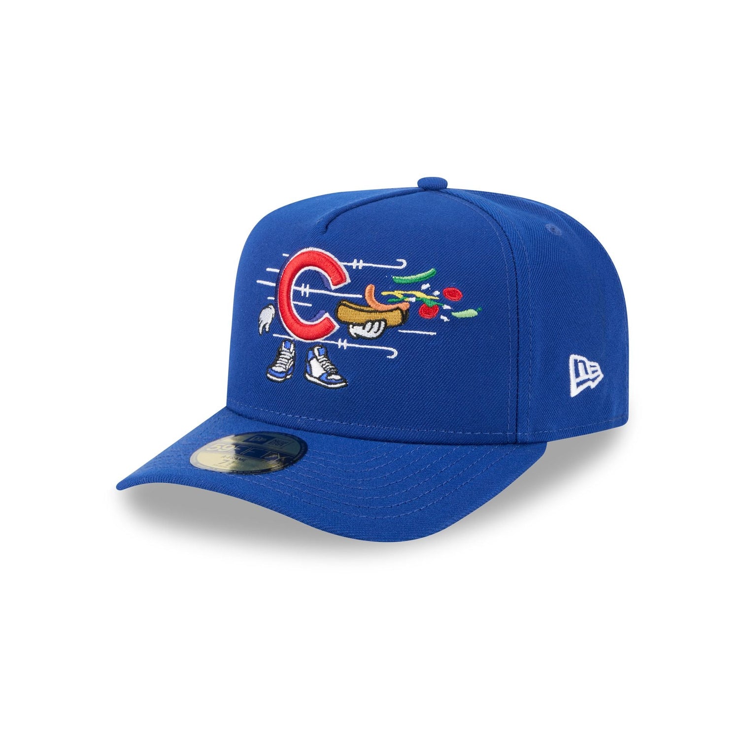 Chicago Cubs Cartoon 59FIFTY A-Frame Fitted Hat