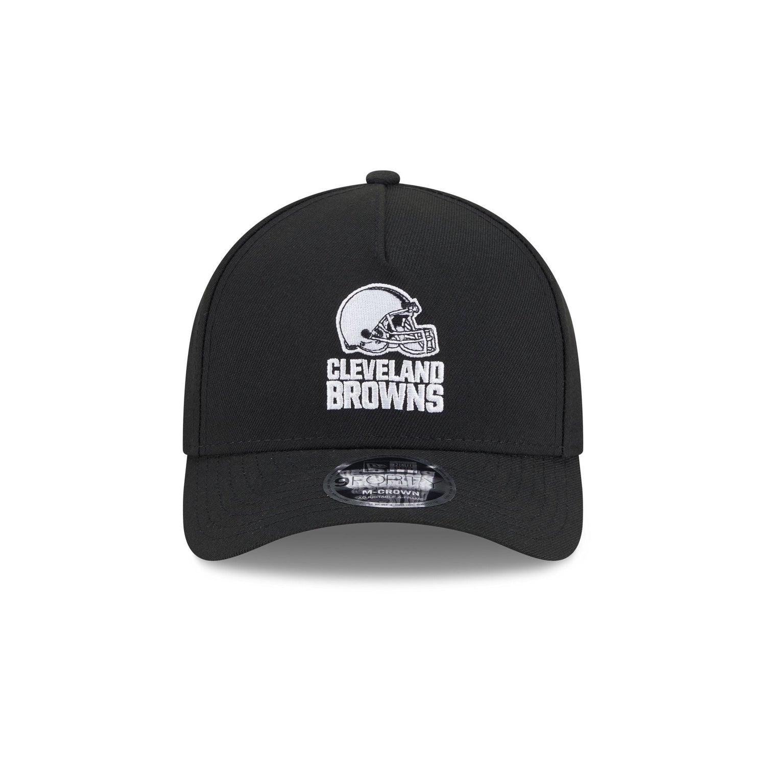 Cleveland Browns Black & White 9FORTY M-Crown A-Frame Snapback Hat