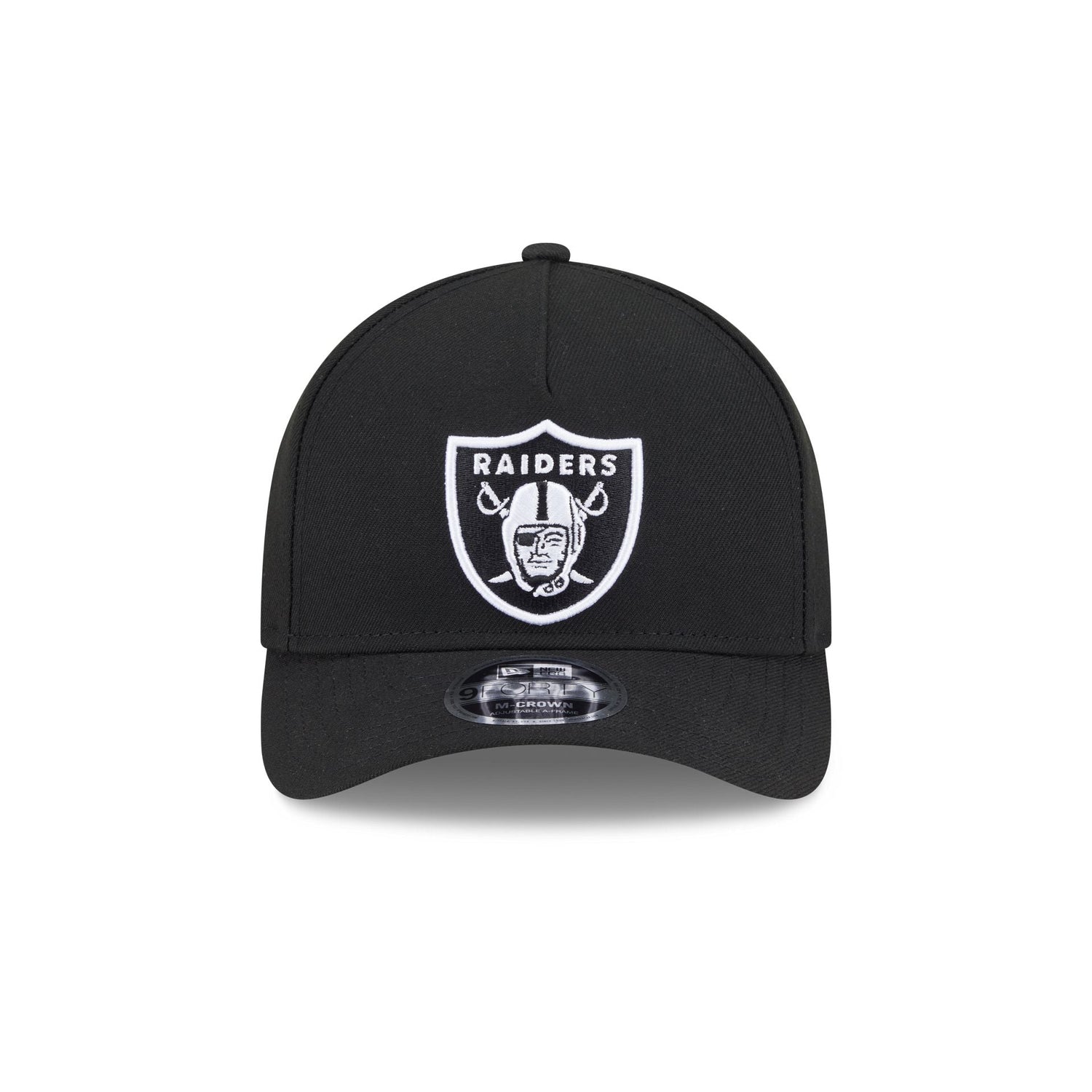 Las Vegas Raiders Black & White 9FORTY M-Crown A-Frame Snapback Hat