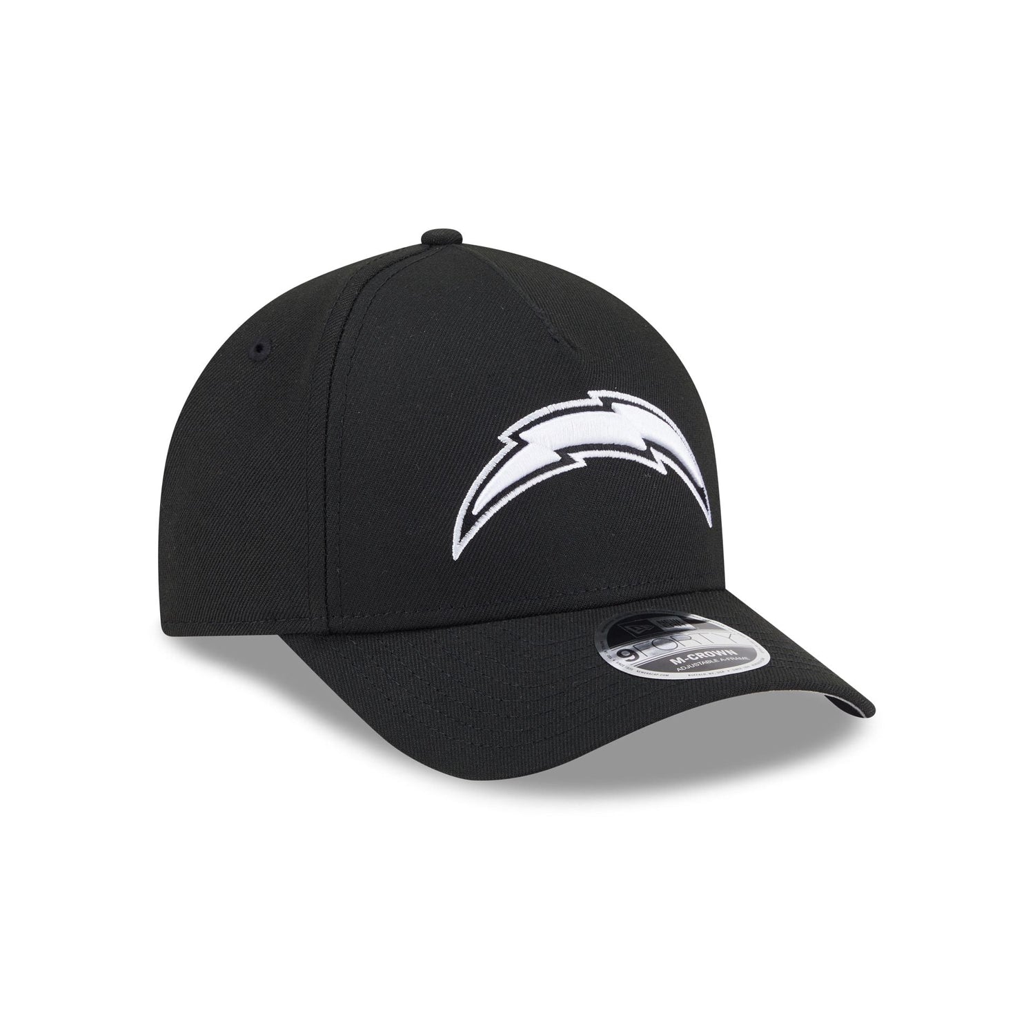 Los Angeles Chargers Black & White 9FORTY M-Crown A-Frame Snapback Hat