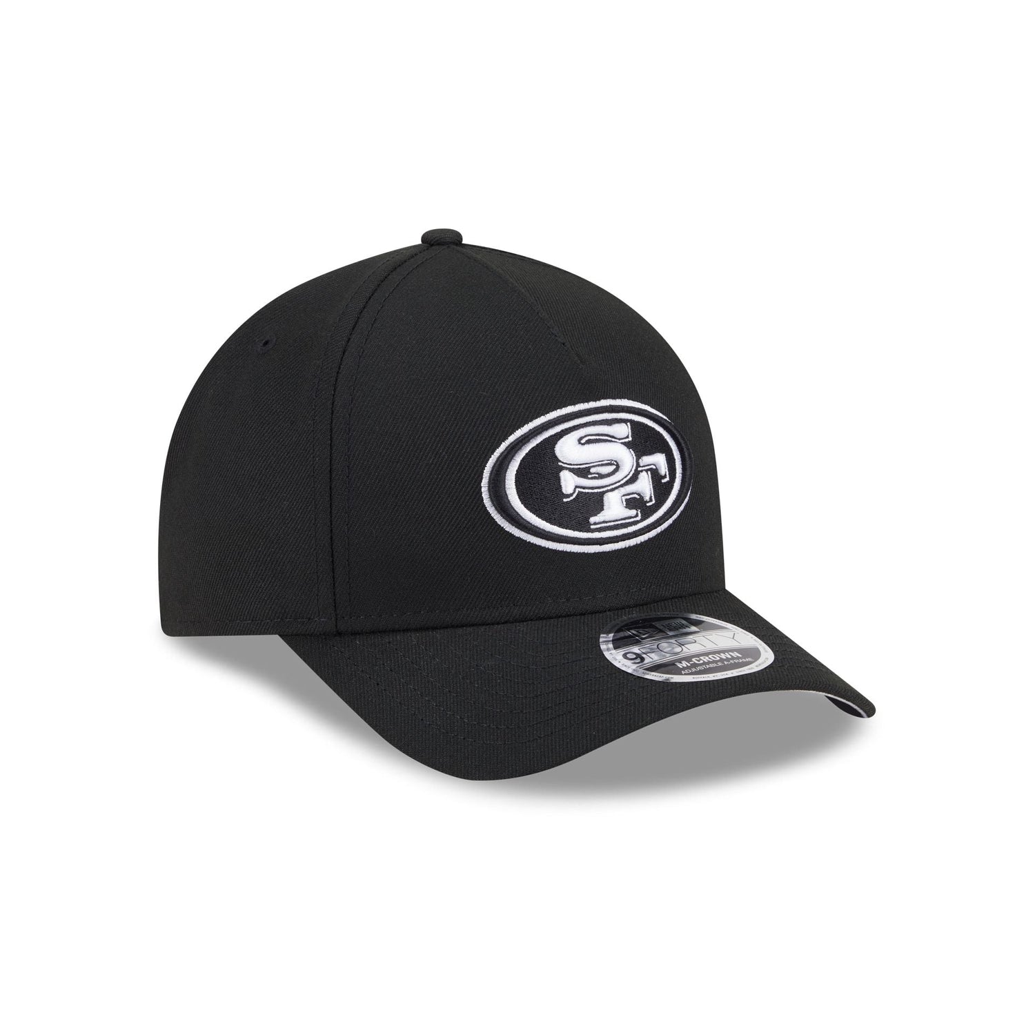 San Francisco 49ers Black & White 9FORTY M-Crown A-Frame Snapback Hat