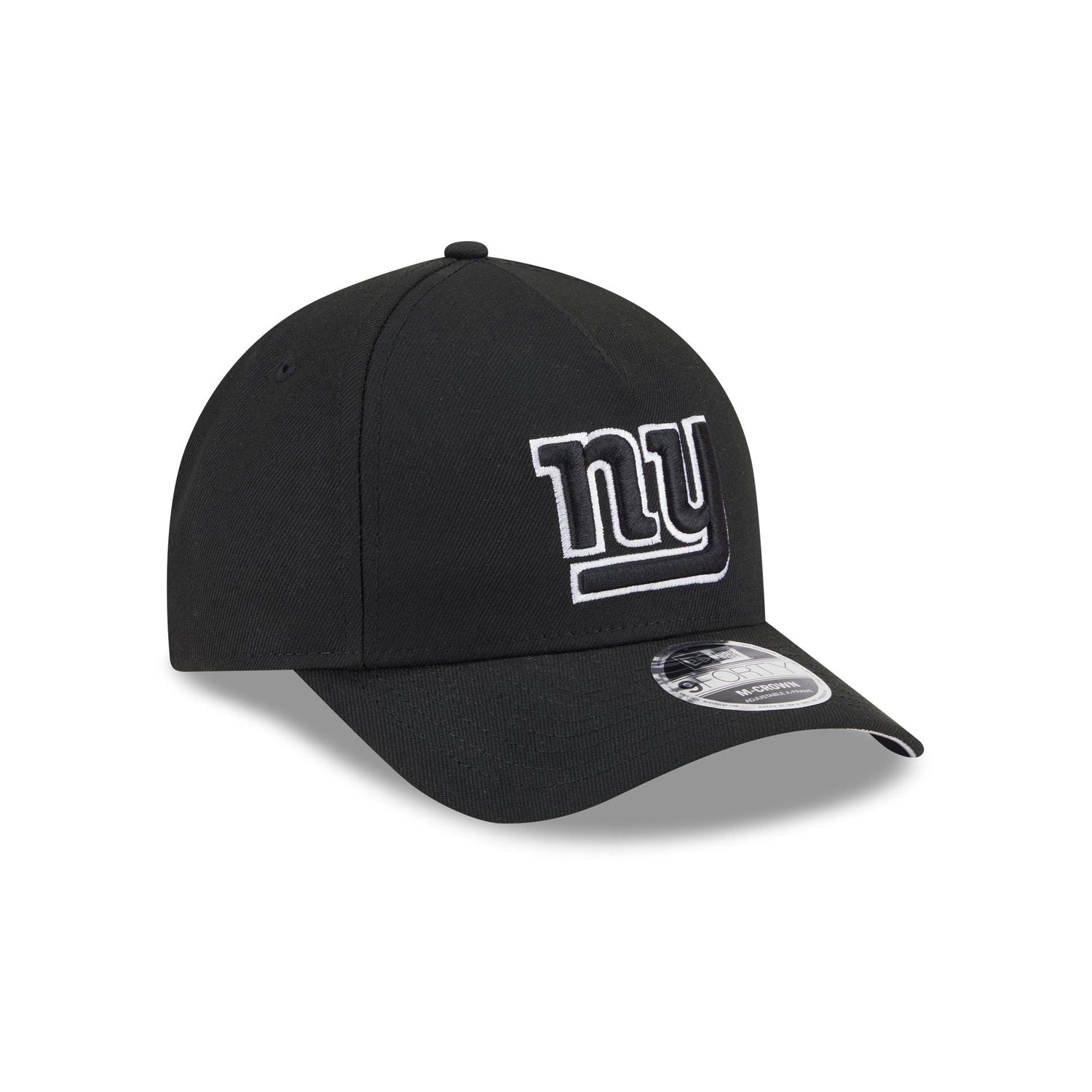New York Giants Black & White 9FORTY M-Crown A-Frame Snapback Hat