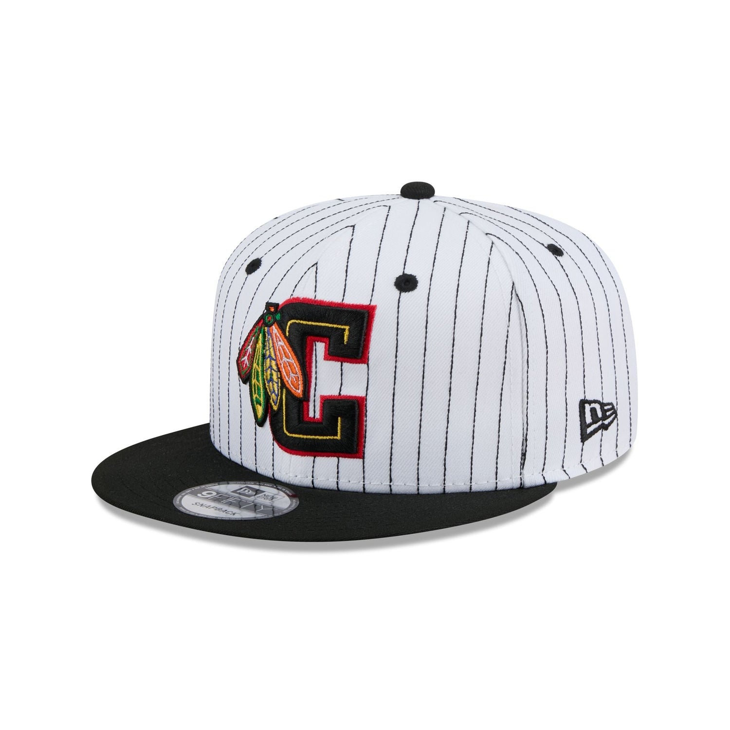 Chicago Blackhawks Deceptor Pinstripe 9FIFTY Snapback Hat