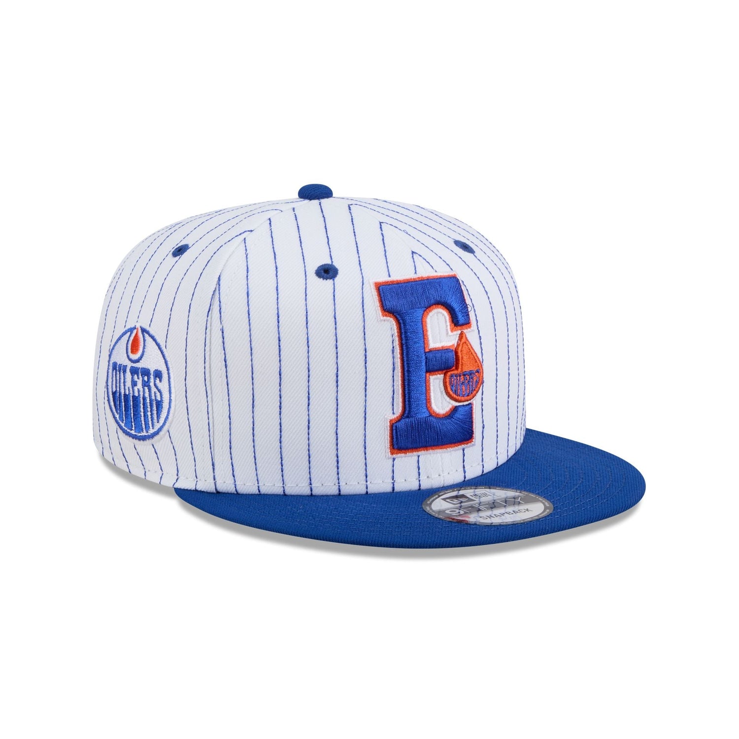 Edmonton Oilers Deceptor Pinstripe 9FIFTY Snapback Hat