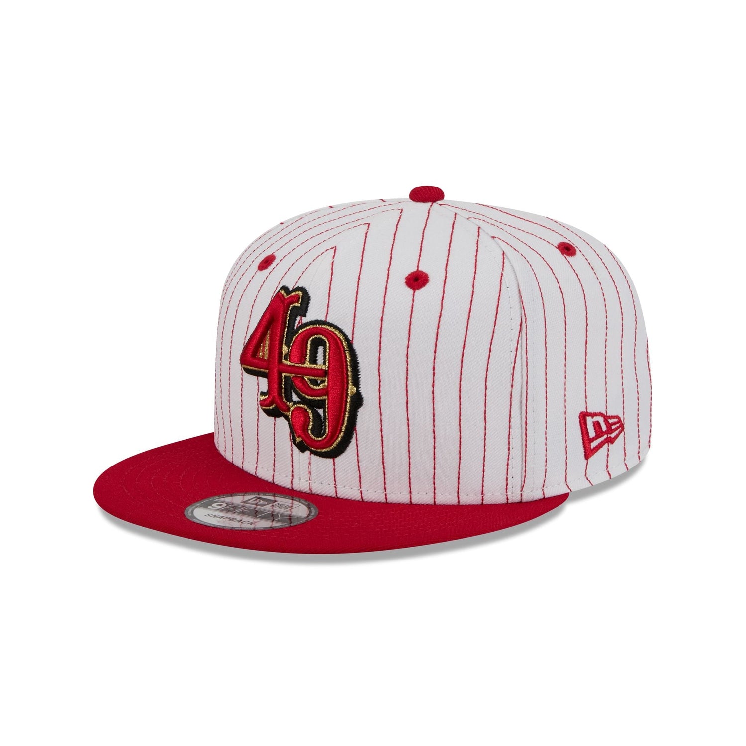 San Francisco 49ers Deceptor Pinstripe 9FIFTY Snapback Hat