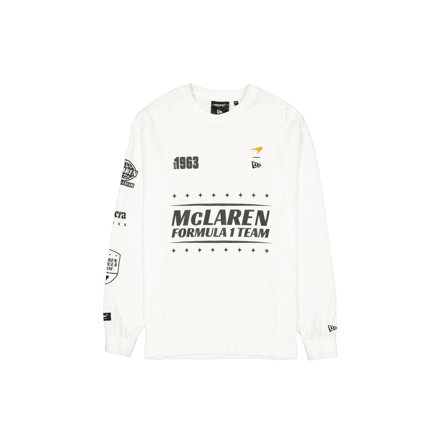 McLaren Formula 1 Team Pigment Wash White Long Sleeve T-Shirt