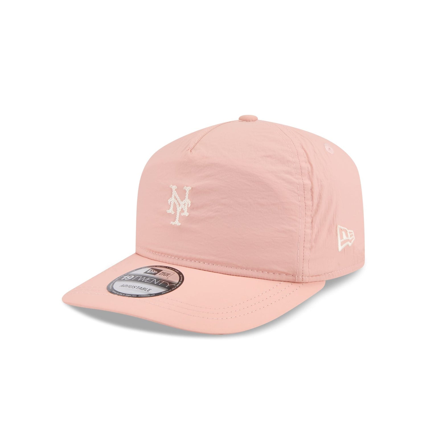 New York Mets Blush Crinkle 19TWENTY Adjustable Hat