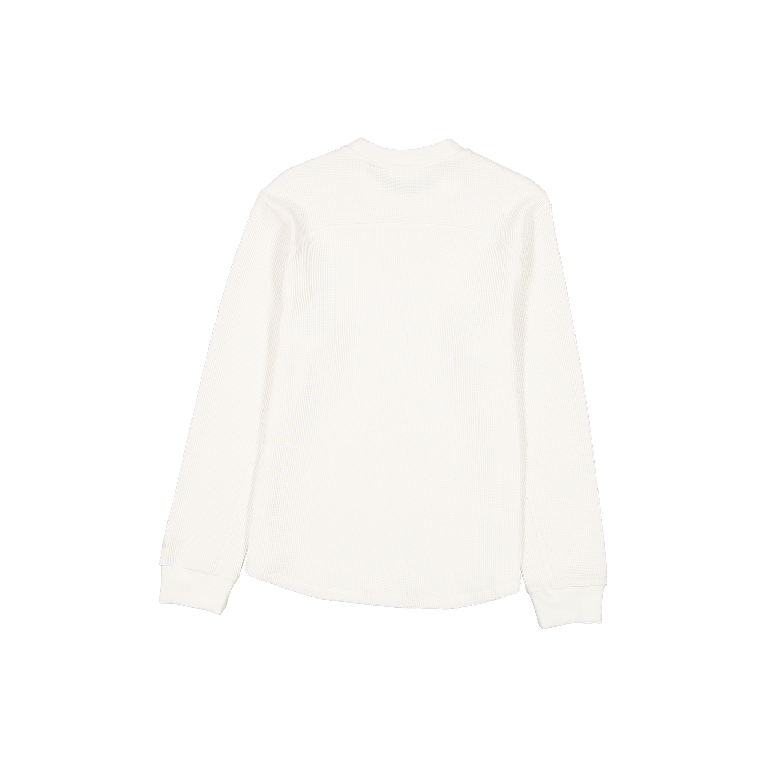 New Era Branded College White Long-Sleeve Waffle T-Shirt