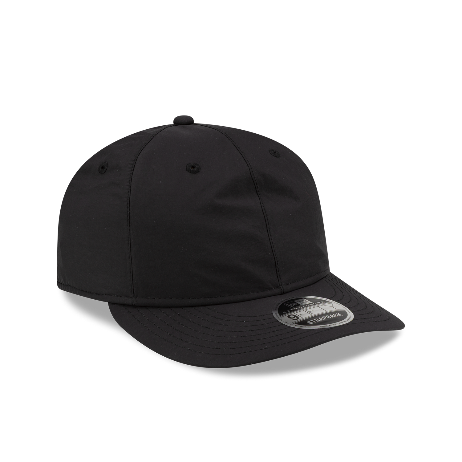 New Era Branded Nylon Black Retro Crown 9FIFTY Adjustable Hat