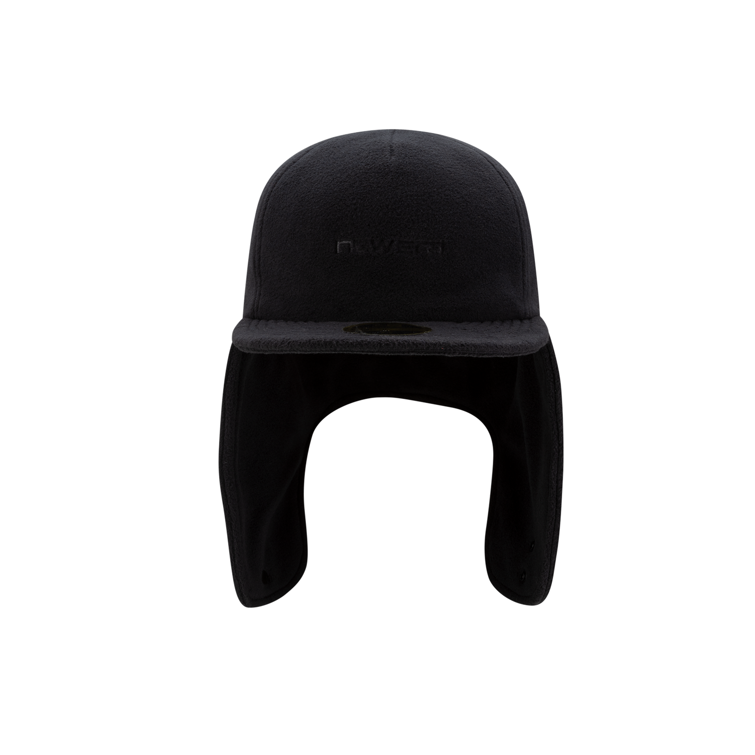 New Era Branded Black Polartec Dog Ear Retro Crown 59FIFTY Fitted Hat