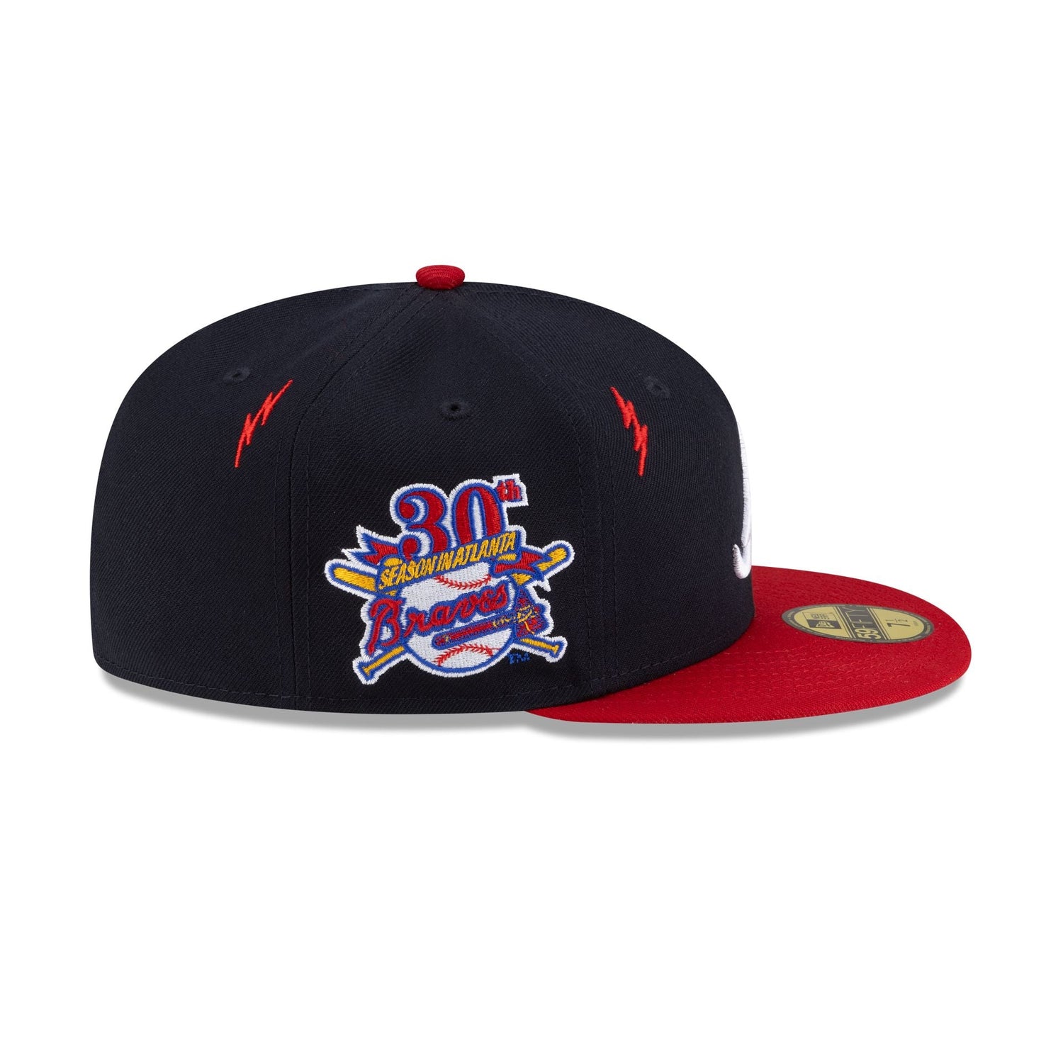 Diet Starts Monday x Atlanta Braves Lightening Bolts 59FIFTY Fitted Hat