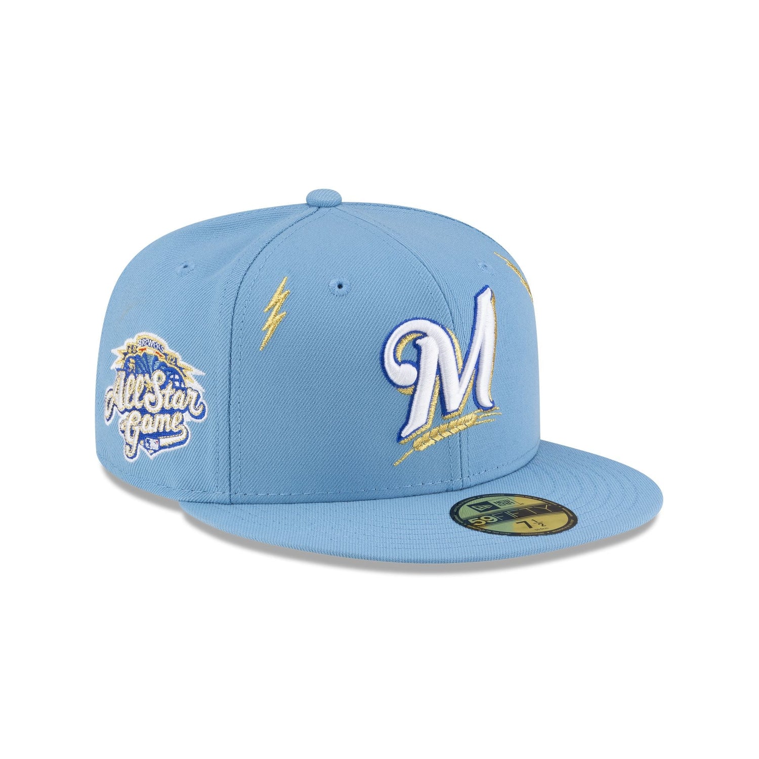 Diet Starts Monday x Milwaukee Brewers Lightening Bolts 59FIFTY Fitted Hat