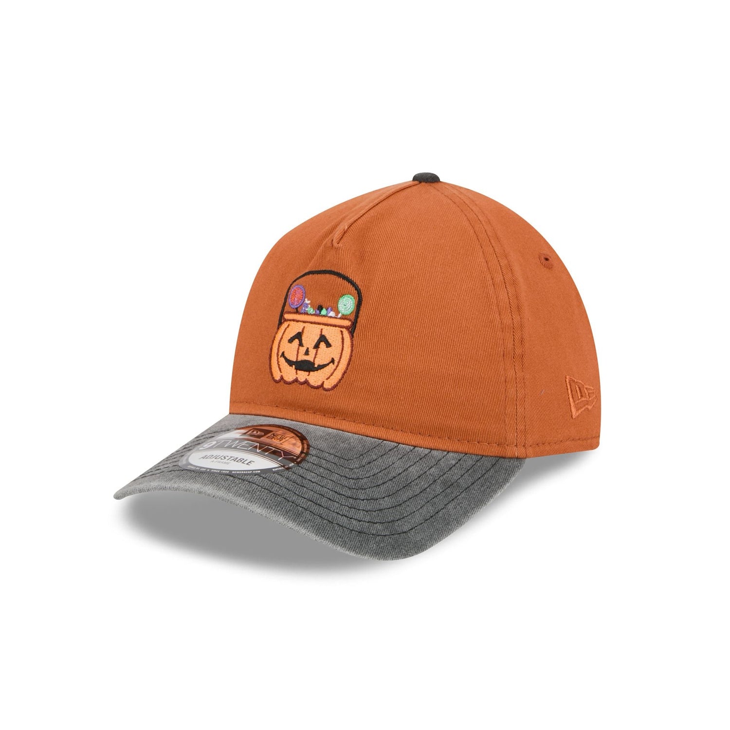 New Era Cap Pumpkin Treat Bucket 9TWENTY A-Frame Adjustable Hat