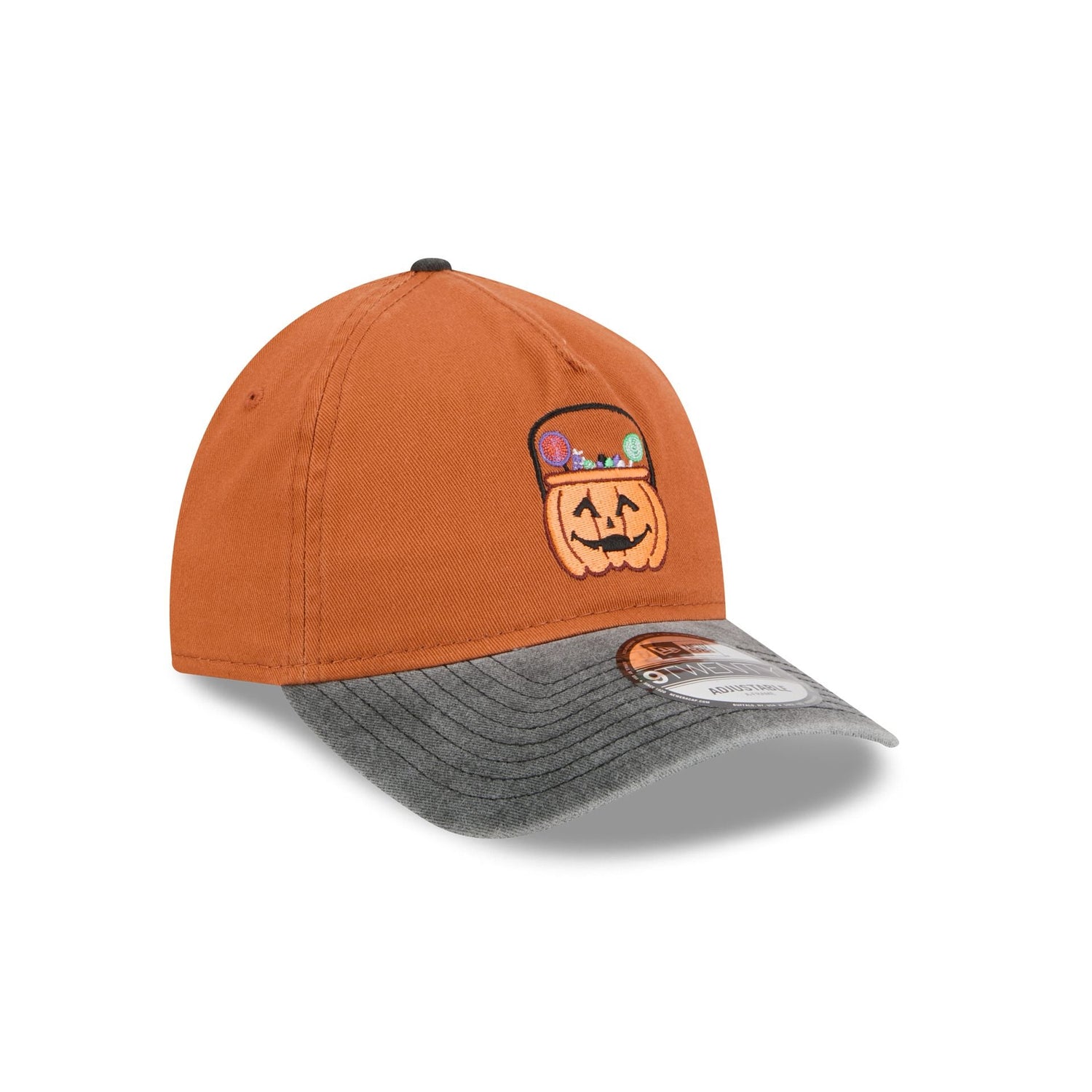 New Era Cap Pumpkin Treat Bucket 9TWENTY A-Frame Adjustable Hat