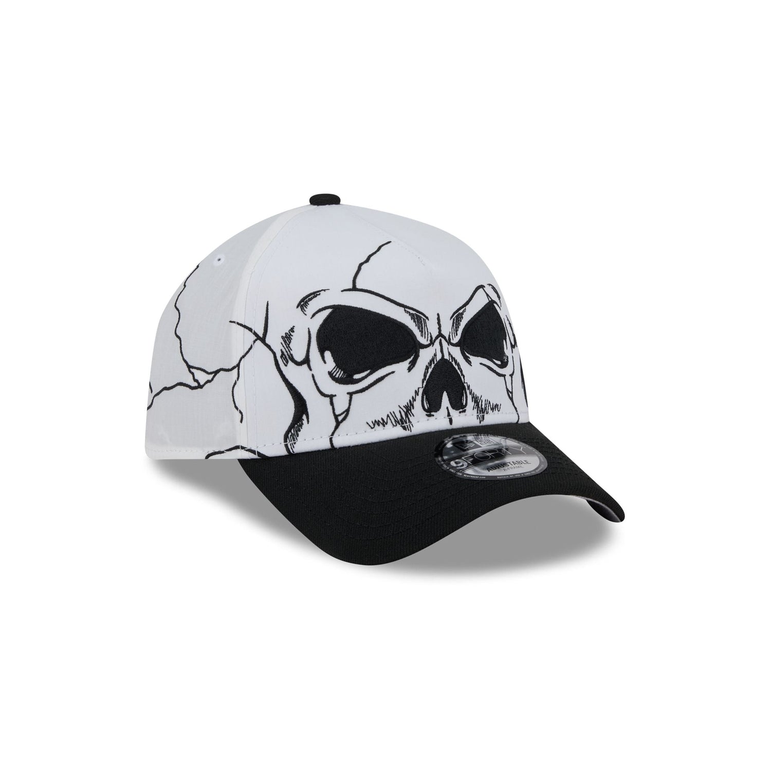 New Era Cap Satin Skull 9FORTY A-Frame Snapback Hat