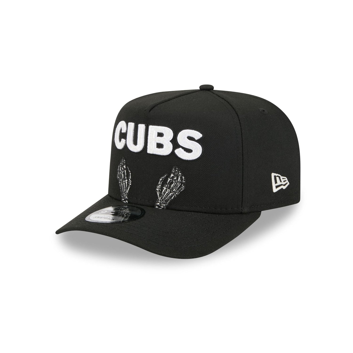 Chicago Cubs Skeletal Script 9FIFTY A-Frame Snapback Hat