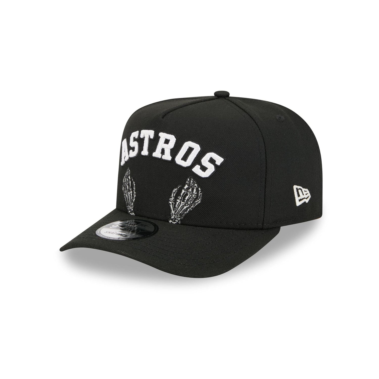 Houston Astros Skeletal Script 9FIFTY A-Frame Snapback Hat