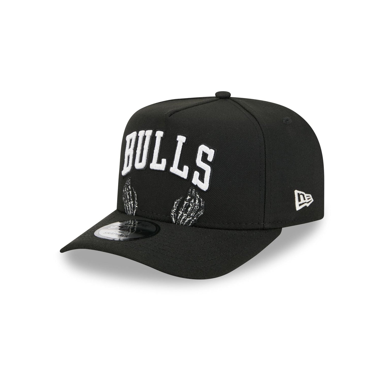 Chicago Bulls Skeletal Script 9FIFTY A-Frame Snapback Hat